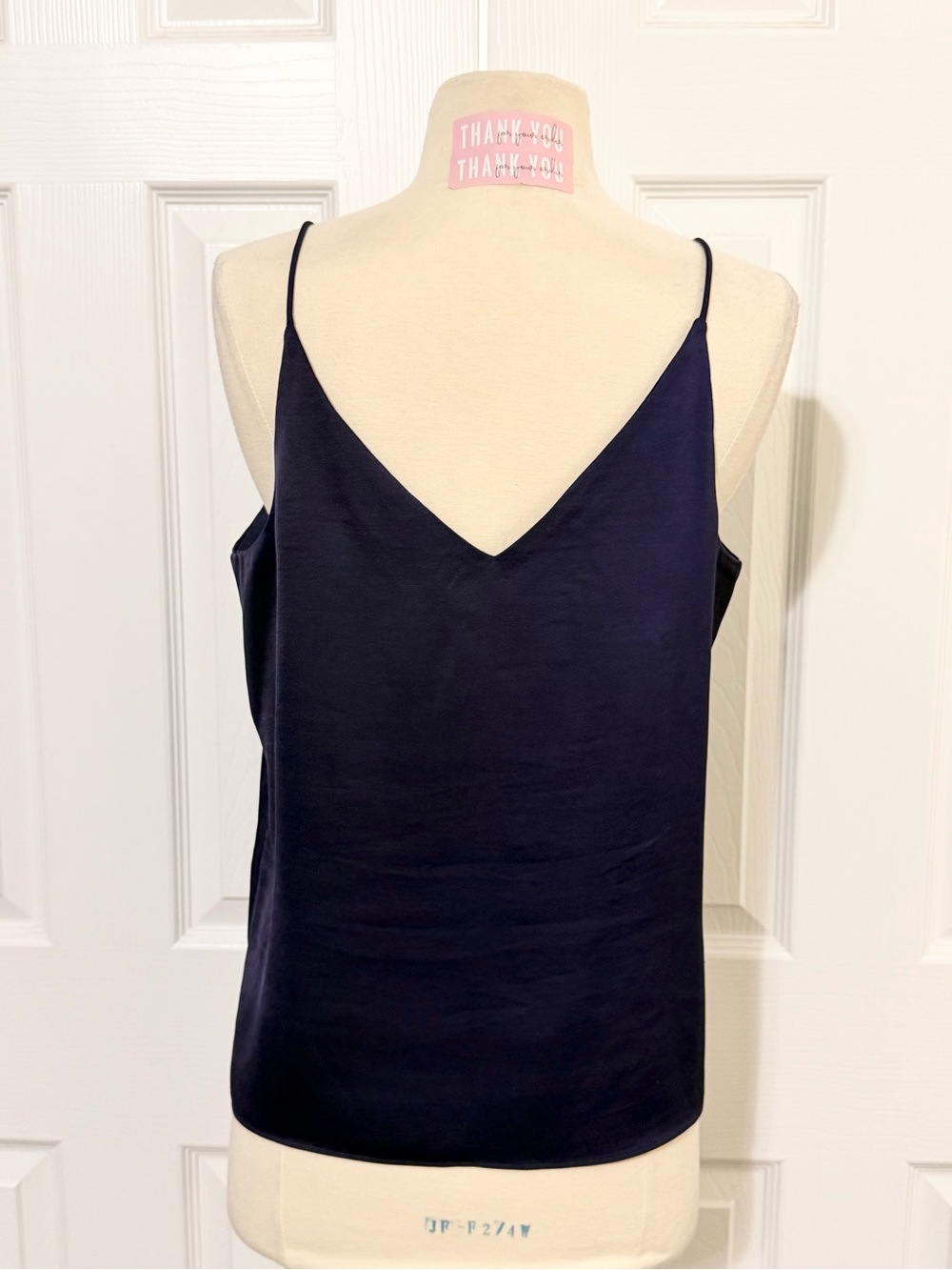 Express Deep Purple Satin V-Neck Camisole - Picture 2 of 2
